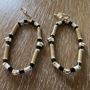 Kendra Scott Beige Enamel Earrings